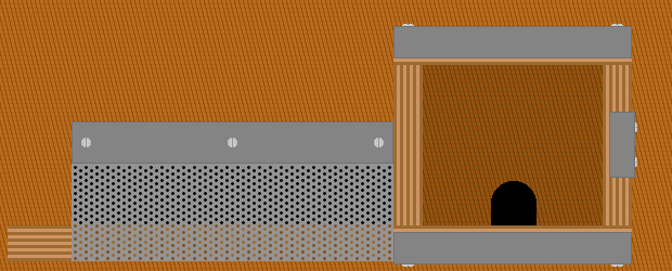 Vorbau mit Lauftunnel gegen Wachsmotten