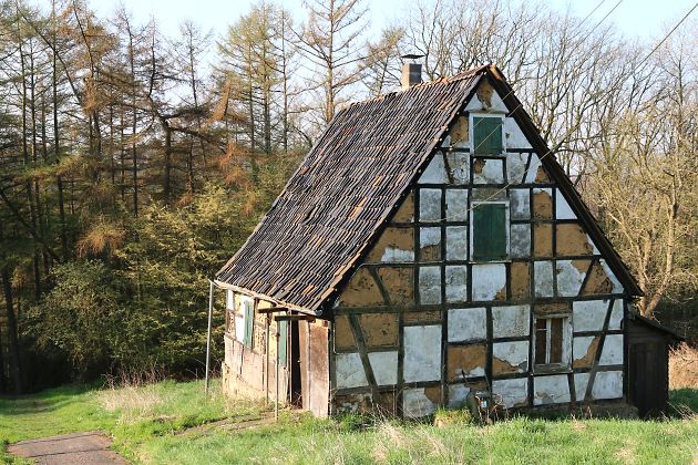 Altes Fachwerkhaus mit Lehm-gefüllten Gefachen Altes Fachwerkhaus mit Lehm-gefüllten Gefachen