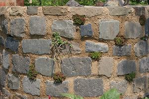 Lehm-Bruchstein-Mauer Lehm-Bruchstein-Mauer